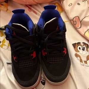 Jordan Kids Black and Red Sneakers